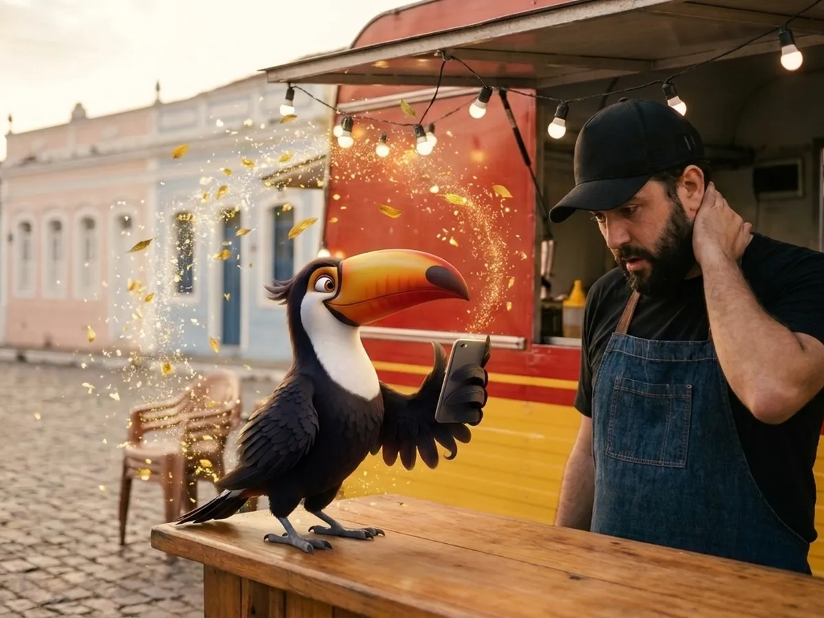 A mesma cena feita no Criaê